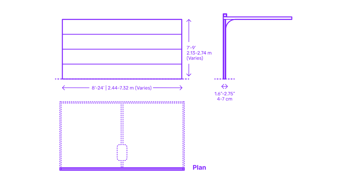 how wide is a single garage door