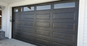 wood grain garage doors