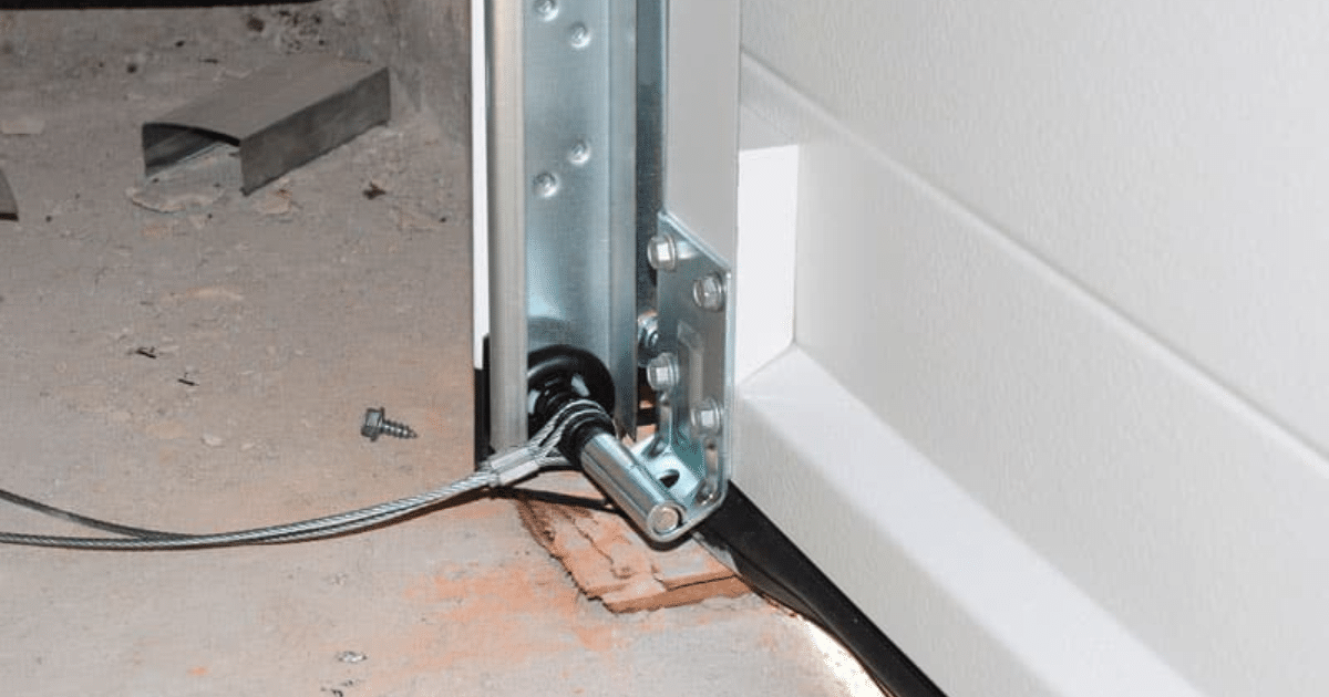 how to change garage door cable