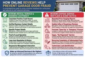 How Do Online Reviews Help Prevent Garage Door Fraud