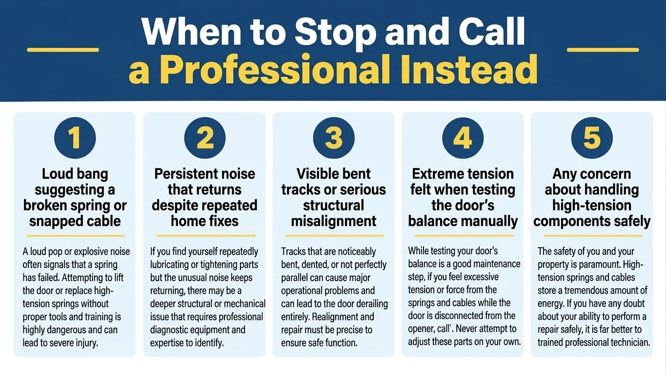 When to Stop and Call a Professional Instead